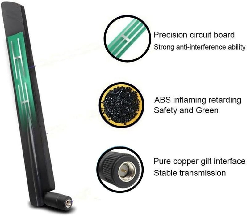 TREADALT-TEC 4G LTE Cellular Trail Camera Antenna 10dBi RP-SMA Male for SpyPoint Link Dark Micro LTE Trail Deer Reveal Tacticam XB Cell Cameras Stealthcam Wildlife Hunting Game Cam Outdoor Mobile Security Camera - Image 2